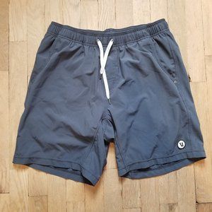 Vuori Dark Gray Men's Athletic Shorts Size M Medium